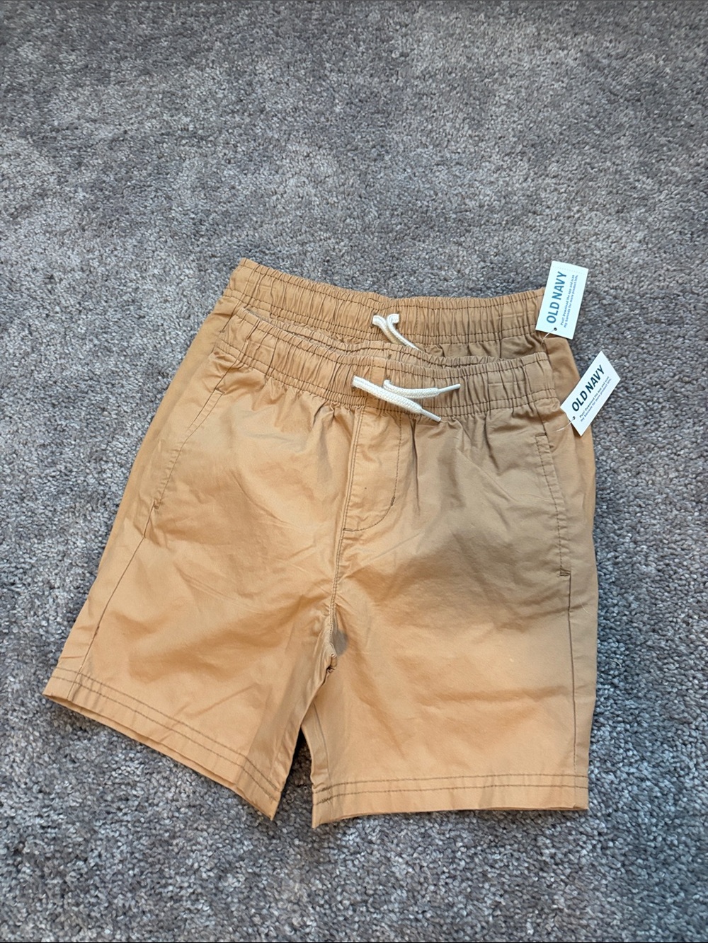 Old Navy Boys' Khaki Drawstring Pull-On Shorts